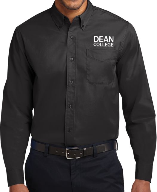 Dean College Twill Button Down Long Sleeve Primary Mark - ONLINE ONLY