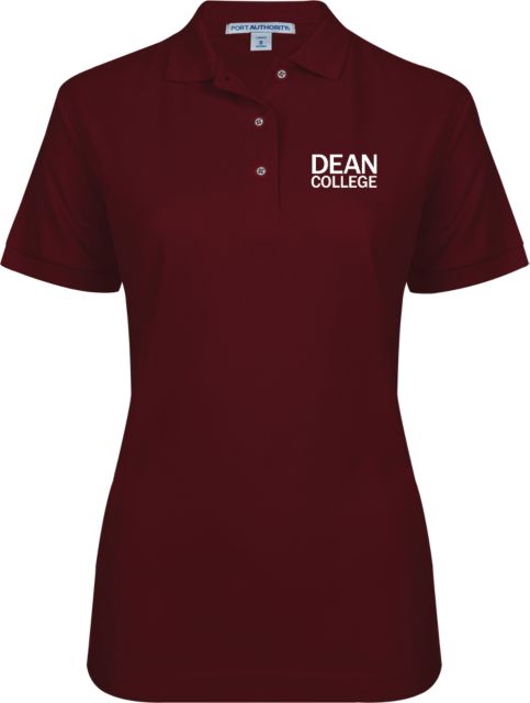 Dean College Womens Silk Touch Pique Polo Primary Mark - ONLINE ONLY