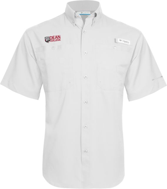 Dean College Columbia Tamiami Performance Short Sleeve Shirt Dean College w/ Bulldog Head - ONLINE ONLY