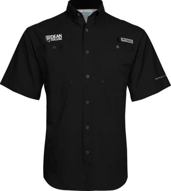 Dean College Columbia Tamiami Performance Short Sleeve Shirt Dean College w/ Bulldog Head - ONLINE ONLY