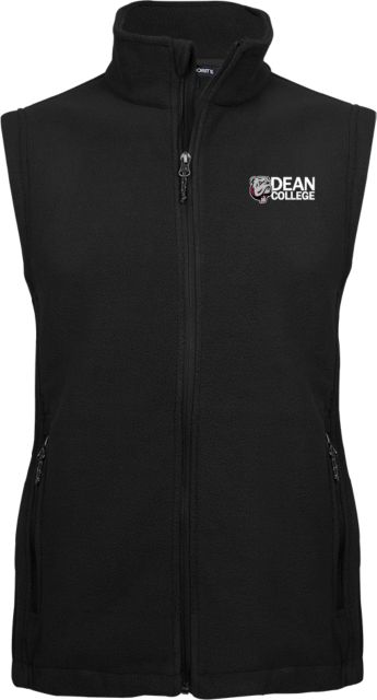 Dean College Fleece Full Zip Vest Dean College w/ Bulldog Head - ONLINE ONLY