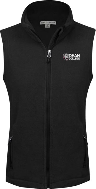 Dean College Womens Fleece Full Zip Vest Dean College w/ Bulldog Head - ONLINE ONLY