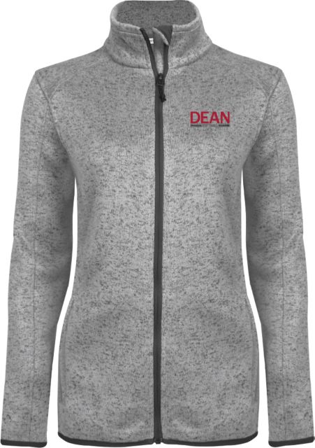 Dean College Womens Heather Fleece Jacket Softball - ONLINE ONLY