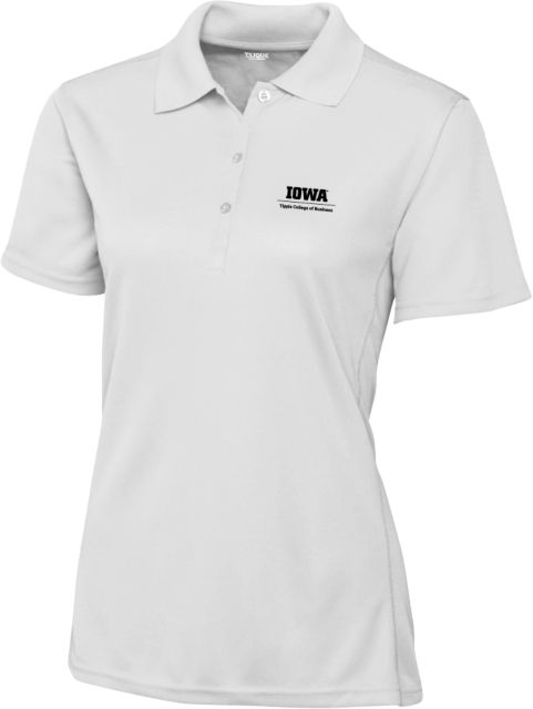 Iowa C&B Womens Clique Ice Pique Polo Tippie College of Business Vertical - ONLINE ONLY