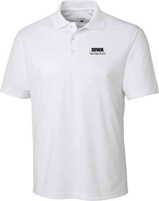 Iowa C&B Clique Ice Pique Polo Tippie College of Business Vertical - ONLINE ONLY
