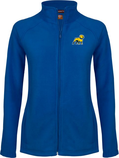 Allan Hancock Womens Fleece Full Zip Jacket Allan Hancock College Bulldogs Primary Athletic Mark - ONLINE ONLY
