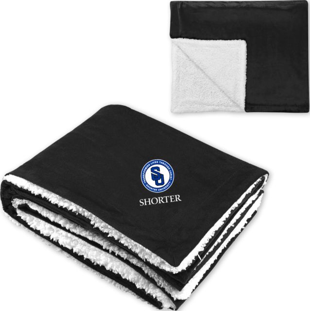 Shorter Univ Super Soft Luxurious Sherpa Throw Blanket Shorter University SU - ONLINE ONLY