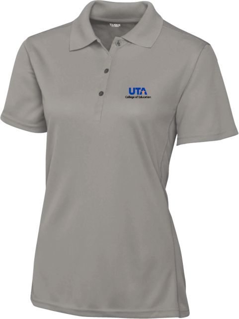 UTA Womens Clique Ice Pique Polo College of Education Stacked - ONLINE ONLY