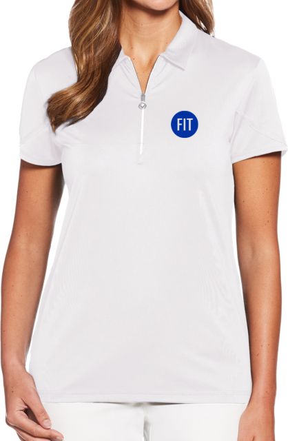 Fashion Institute Callaway Womens Tulip Sleeve Zip Polo FIT - Circle Emblem - ONLINE ONLY