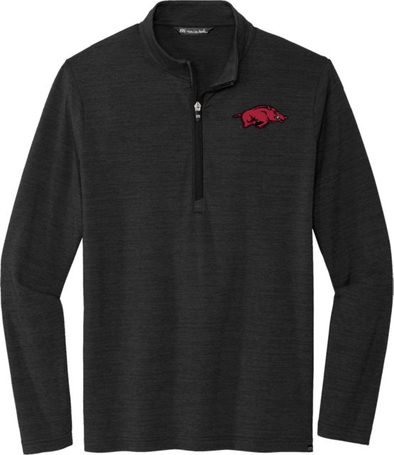 Arkansas TravisMathew Crestview 1/4 Zip Pullover University of Arkansas - Primary Athletics Mark