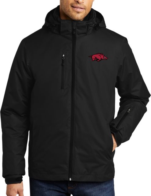 Arkansas Vortex Waterproof 3 in 1 Jacket University of Arkansas - Primary Athletics Mark
