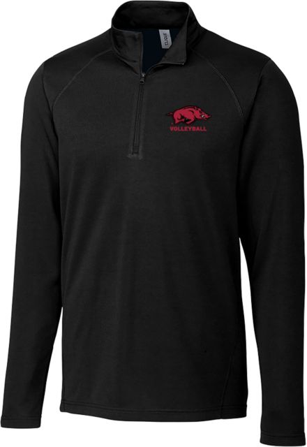 Arkansas C&B Clique Ice Pique Half Zip Arkansas Primary Mark - Volleyball