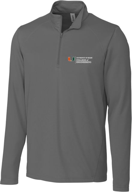 Miami C&B Titan Clique Ice Pique Half Zip U Miami College of Engineering - Horizontal - ONLINE ONLY