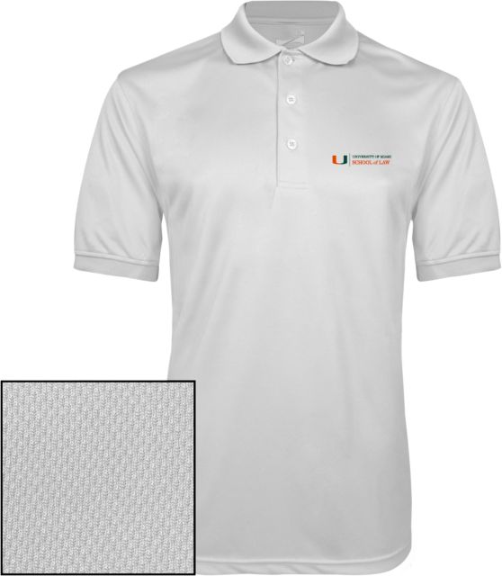 Miami Dry Mesh Polo U Miami School of Law - Horizontal - ONLINE ONLY