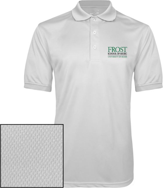 Miami Dry Mesh Polo U Miami Frost School of Music - Vertical - ONLINE ONLY