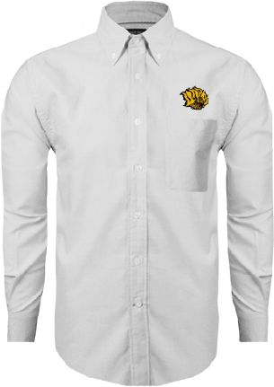 Arkansas Pine Bluff Oxford Long Sleeve Shirt Golden Lion Head - ONLINE ONLY