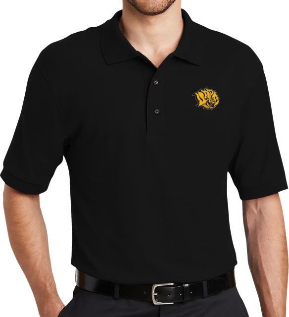 Arkansas Pine Bluff Silk Touch Polo Golden Lion Head - ONLINE ONLY