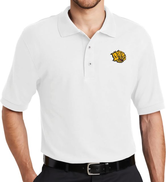 Arkansas Pine Bluff Silk Touch Polo Golden Lion Head - ONLINE ONLY