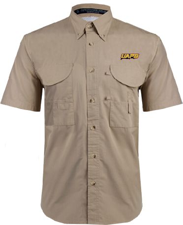 Arkansas Pine Bluff Fishing Shirt Performance Short Sleeve UAPB Word Mark - ONLINE ONLY