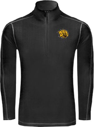 Arkansas Pine Bluff Sport Tek Sport Wick Stretch 1/2 Zip Pullover Golden Lion Head - ONLINE ONLY