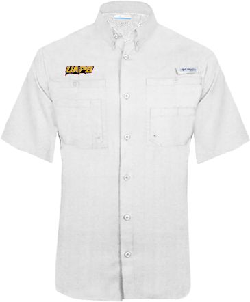 Arkansas Pine Bluff Columbia Tamiami Performance Short Sleeve Shirt UAPB Word Mark - ONLINE ONLY