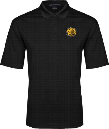 Arkansas Pine Bluff Performance Fine Jacquard Polo Golden Lion Head - ONLINE ONLY