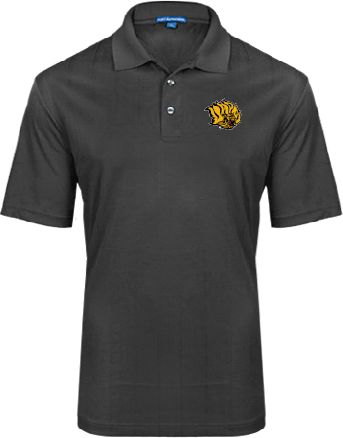 Arkansas Pine Bluff Performance Fine Jacquard Polo Golden Lion Head - ONLINE ONLY