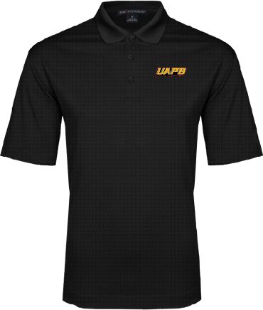 Arkansas Pine Bluff Performance Fine Jacquard Polo UAPB Word Mark - ONLINE ONLY