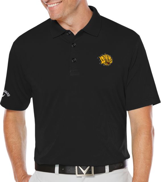 Arkansas Pine Bluff Callaway Opti Dri Chev Polo Golden Lion Head - ONLINE ONLY