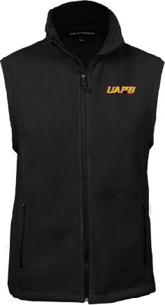 Arkansas Pine Bluff Fleece Full Zip Vest UAPB Word Mark - ONLINE ONLY