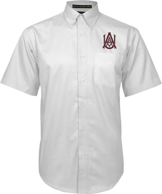 Alabama AandM Twill Button Down Short Sleeve Primary Mark - ONLINE ONLY