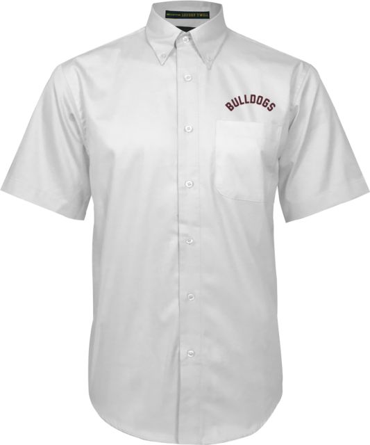 Alabama AandM Twill Button Down Short Sleeve Bulldogs Arched - ONLINE ONLY