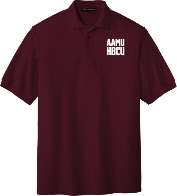 Alabama AandM Silk Touch Polo AAMU HBCU - ONLINE ONLY
