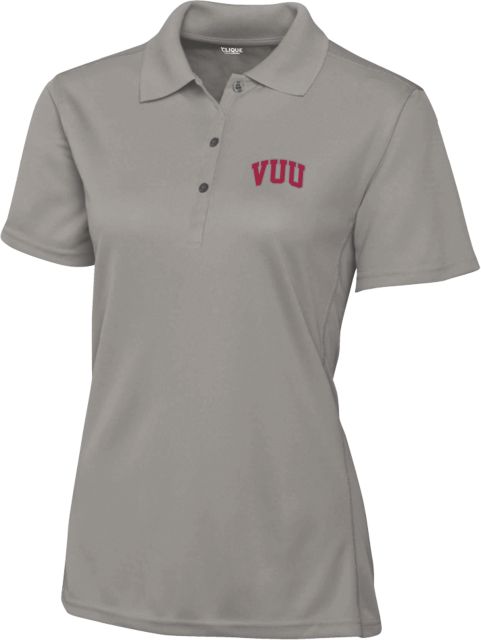 Virginia Union C&B Womens Clique Ice Pique Polo VUU Arch - ONLINE ONLY
