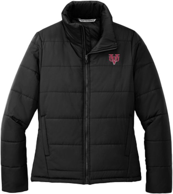 Virginia Union Womens Puffer Jacket VUU Primary Mark - ONLINE ONLY
