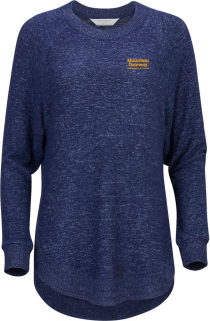 Mountain Gateway Boxercraft Womens Heather Cuddle Oversized Crew Mountain Gateway CC Wordmark Stacked - ONLINE ONLY