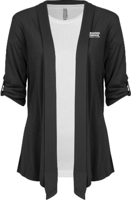 Mountain Gateway Womens Drape Front Cardigan Sweater Mountain Gateway CC Wordmark Stacked - ONLINE ONLY