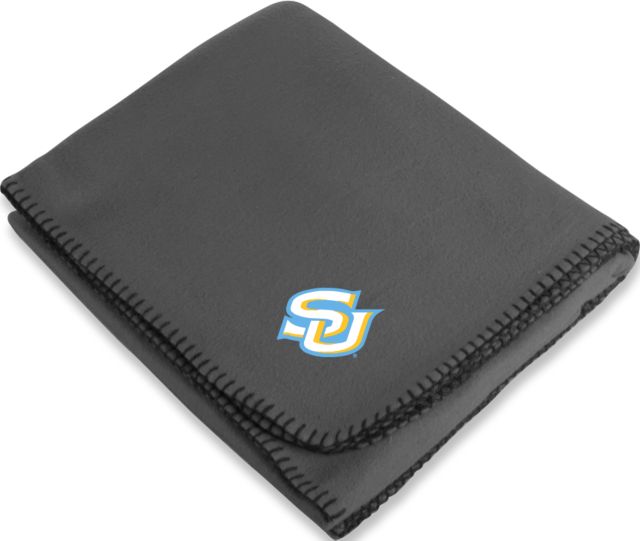 Southern University Arctic Fleece Blanket Interlocking SU - Primary Athletics Mark - ONLINE ONLY