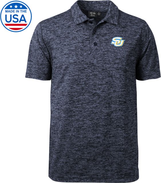 Southern University Honeycomb Jacquard Polo Interlocking SU - Primary Athletics Mark - ONLINE ONLY