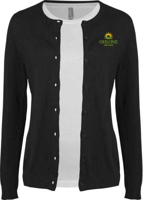 Ohlone Ladies Cardigan Primary Mark - Flat Color - ONLINE ONLY