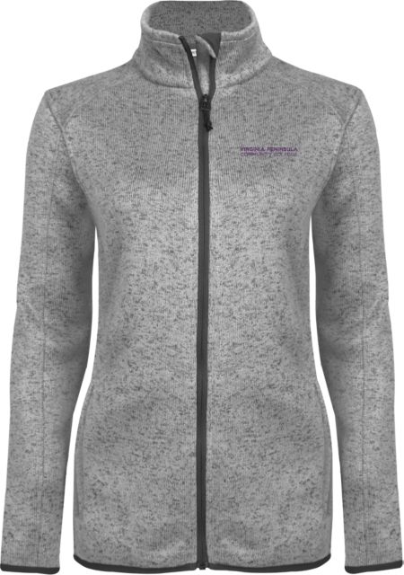 Virginia Peninsula Womens Heather Fleece Jacket Virginia Peninsula Community College - ONLINE ONLY