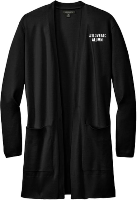 Atlanta Tech College Mercer + Mettle Womens Open Front Cardigan Sweater I Love ATC Alumni - ONLINE ONLY
