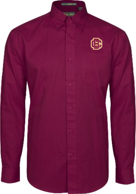 Bethune Cookman Twill Button Down Long Sleeve Primary Mark - ONLINE ONLY