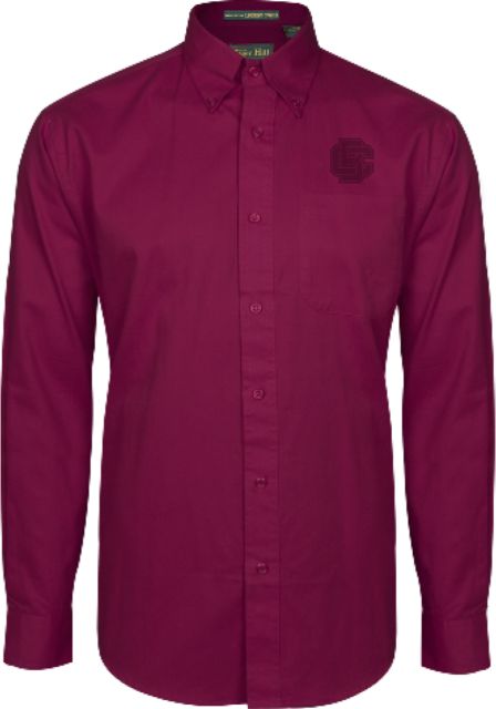 Bethune Cookman Twill Button Down Long Sleeve Primary Mark - ONLINE ONLY