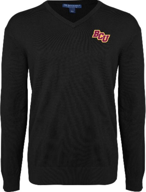 Bethune Cookman Classic Mens V Neck Sweater BCU - ONLINE ONLY
