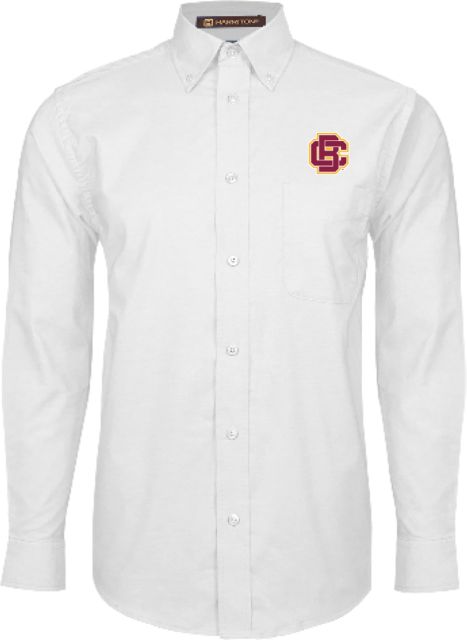 Bethune Cookman Mens Oxford Long Sleeve Shirt Primary Mark - ONLINE ONLY