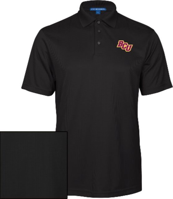 Bethune Cookman Performance Fine Jacquard Polo BCU - ONLINE ONLY