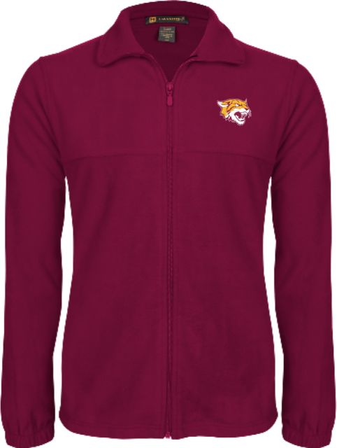 Bethune Cookman Fleece Full Zip Jacket Wildcat Head - ONLINE ONLY