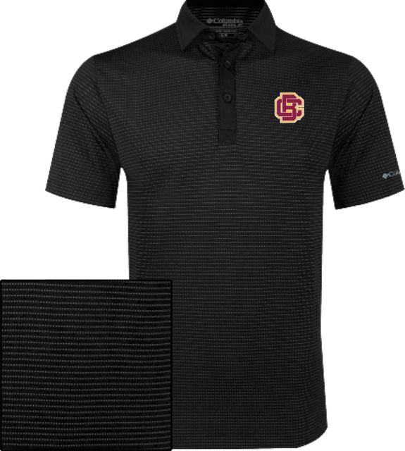 Bethune Cookman Columbia Omni Wick Sunday Golf Polo Primary Mark - ONLINE ONLY