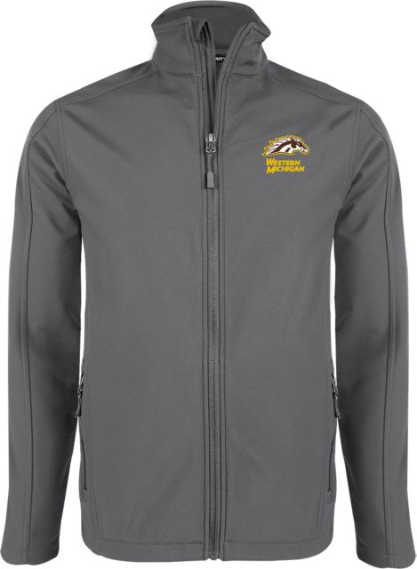 Western Michigan Softshell Jacket Western Michigan with Bronco Head Mascot - ONLINE ONLY